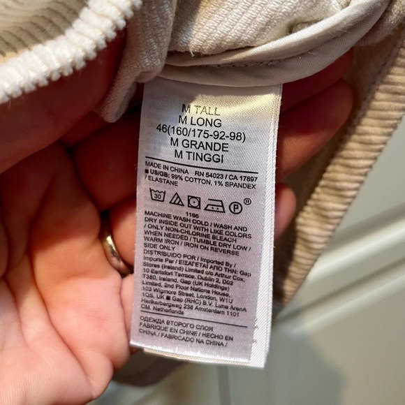 Banana Republic sz M Tall Corduroy Shacket - Picture 9 of 9